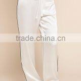 Fashion Suraa Embroidered Pyjama Piping Pocket Long Sleeve Silk Pajamas Set For Women Sleepwear With High Quality thumbnail-4