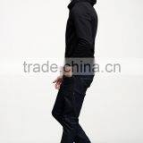 High Quality Black Plain Stylish Custom Cowl Neck Hoodies for Men thumbnail-2