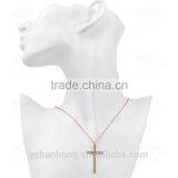 Creative Rose Gold Cross Pendant Necklace thumbnail-5