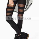 EY0104L New Fashion Women High Waist Hollow Out Leggings thumbnail-2