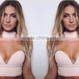 Runwaylover Oem Service Ladies Chocker Ladies Pink Crop Top thumbnail-1