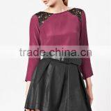 Ladies Crepe Tunic Top With Sequins thumbnail-1