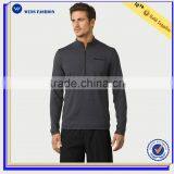 Wholesale Half Zip Running Hoodies Bomber Jackets 100%Cotton Plain T-shirt Sports Hoodies thumbnail-1