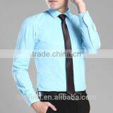 Cheap Mens Slim Fit Dress Long Sleeve Shirts With Tie Mens Dress Shirts thumbnail-1