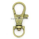 China Wholesale Antique Bronze Key Ring Metal Swivel Lobster Claw Clasp Hook thumbnail-1