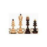 United States Giant Roman Wood Chess Set And Folding Chess Board