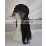 Natural Black Kinky Straight 100% Human Hair Full Lace Wig With Baby Hair thumbnail-2