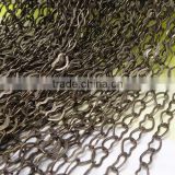 4x7mm Antique Bronze Heart Chain Copper Link Chain For Jewelry Diy