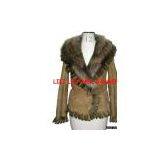 Sell Ladies' Lamb & Raccoon Double-Face Coat thumbnail-1