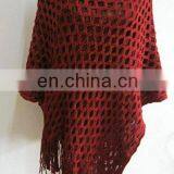 Fashional Pretty Popular Soft Warm Ladies Knit Poncho thumbnail-2