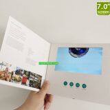 Фашиональная папочная бумажная карта с 7-дюймовым ЖК-экраном / Видеокарточка поздравления / Видеоброшюра / Видеокнига thumbnail-3