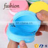 CR Proffesional Sales Team Cheap Fancy Earphone Bag Lovely Round Shape Blue Bulk Wholesale Silicone Coin Purse thumbnail-3