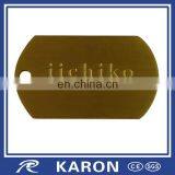 Wholesale Custom Debossed Logo Solid Brass Dog Tag thumbnail-6