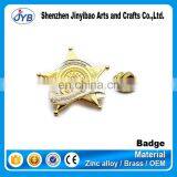 Custom High End Metal Copper 0.6mm Name Tags Bronze Plate Badge thumbnail-1