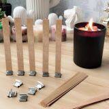 Cheap Natural Candle Wood Wick With Metal Tab For Candle Making thumbnail-4