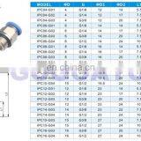 Copper Pneumatic Air Straight Fitting Hose O.D 16mm G Thread With a Seal PC16-G02/03/04 1/4 3/8 1/2 One Touch Connector thumbnail-3