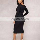 Knit Spandex Banded Bottom Dresses and Plus Size Dress for Fat Lady thumbnail-2