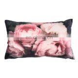 Wholesale 100% Polyester Velvet Beautiful Rose Flower Printed Online Backrest Cushion Cover Set for Wooden Sofa thumbnail-2