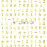 JOYFUL 634-643 Golden Rose Gold Letters Words Numbers 3d Laser Holographic Nail Sticker thumbnail-4