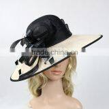 New Arrival Women Sinamay Church Suit Wide Brim Wedding Derby Hat Supplier's Choice thumbnail-3