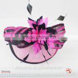 China Manufacturer Wholesale Wedding Bridal Fascinator Hat With Feather thumbnail-4