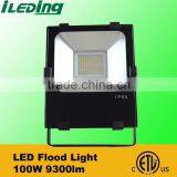 120-277V Dimmable Outdoor 100W LED Flood Light with DLC Approval