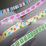 Custom printed polyester grosgrain ribbon