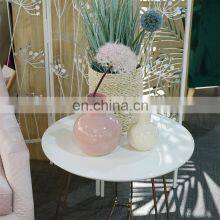 Yellow Cute Handmade Porcelain Ball Sublimation Vases Ceramic Decoration for Flowers thumbnail-3