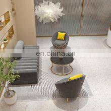 Public Waiting Area Reception Furniture Modern Fabric Office Sofa Design thumbnail-4