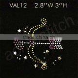 Valentine's Accessory Heart Rhinestone Transfers