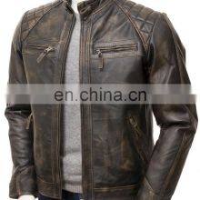High Quality Sheep Leather Fashion Jacket Men thumbnail-3