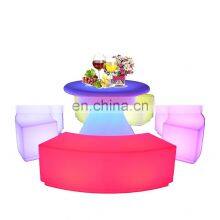 Light up Tall Bar Table Led Light Bar Cocktail Furniture Tables and Chairs Banquet Lighting Led Cocktail Bar Table thumbnail-3
