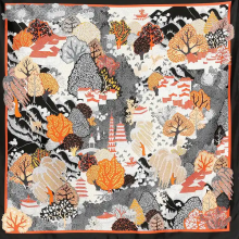 Custom 100% Woolen Scarf Big Size Shawl Personalized Double Side Printed Design thumbnail-2