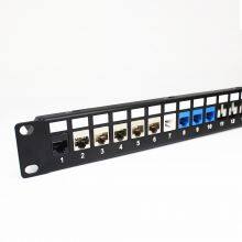 0.5U 24 Port Ultra Thin Shielded Blank Patch Panel