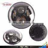 Multifunction off Road 7" Round Led Jeep Headlight 80W for USA Pickup Trucks thumbnail-4