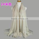 Wholesale New Arrvial Studs Beaded Muslim Hijab Scarf Shawl Quality Choice thumbnail-4