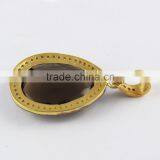 Prong Setting Smoky Quartz & CZ Silver Jewelry, Handmade Silver Jewelry, Wholesale Silver Jewelry thumbnail-6