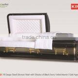 KM1862 American metal funeral casket styles