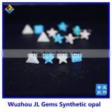 925 Sterling Silver Fancy Silver Opal Blue Earring Opal Stud Earring thumbnail-1