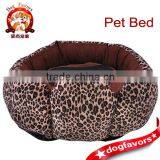Footprint Leopard Pet Dog Cat Bed House Kennel Doggy Warm Cushion Basket S thumbnail-3