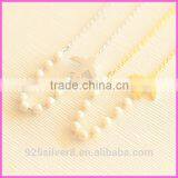 Airplane Necklace Gold Everyday Necklace Tiny Small Petite Dainty Minimalist Charm Jewelry Necklace thumbnail-1