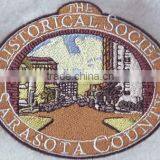 Iron on Embroidered Hockey Laser Cut Patches Leaf Shape 100% Custom Embroidery Patches for Basketball Jersey Tshirt thumbnail-2