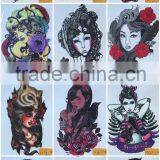 Men Body Tattoos Flash Waterproof Disposable Golden Tattoo Sticker Water Transfer Temporary Tattoo Wholesale Customized thumbnail-3