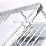 Stainless Steel L Shape Bathroom Corner Wall Shelf for Hotel and Home Made in Taiwan thumbnail-6