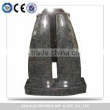 Delicate Quality American Style Chinese Granite Black Tombstone Headstones