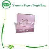 High Quality Custom Made Pink Color Printed Hinged Cardboard Cosmetic Packaging Box, Cardboard Gift Box With Lids