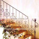 Top-selling hand forging indoor stairs handrail designs