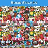 HD-100 Air Bubble Free Popular Car Sticker Bomb Wrap Car Vinyl thumbnail-2
