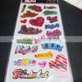 Custom Shape Lovely Heart Clear Epoxy Sticker/cheap Custom Epoxy Sticker thumbnail-1
