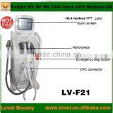 Q Switched Laser Machine Venus Laser Hair Removal E-light Ipl Naevus Of Ota Removal Rf+nd Yag Laser Multifunction Machine Laser Epilation thumbnail-1